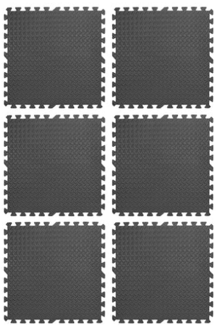 Premium 10mm EVA Foam Interlocking Puzzle Exercise Mats - Protective Home Gym Flooring - Non-Slip Rubber Surface Tiles for Workouts - Customisable High-Density Gym Floor Mats for Weightlifting