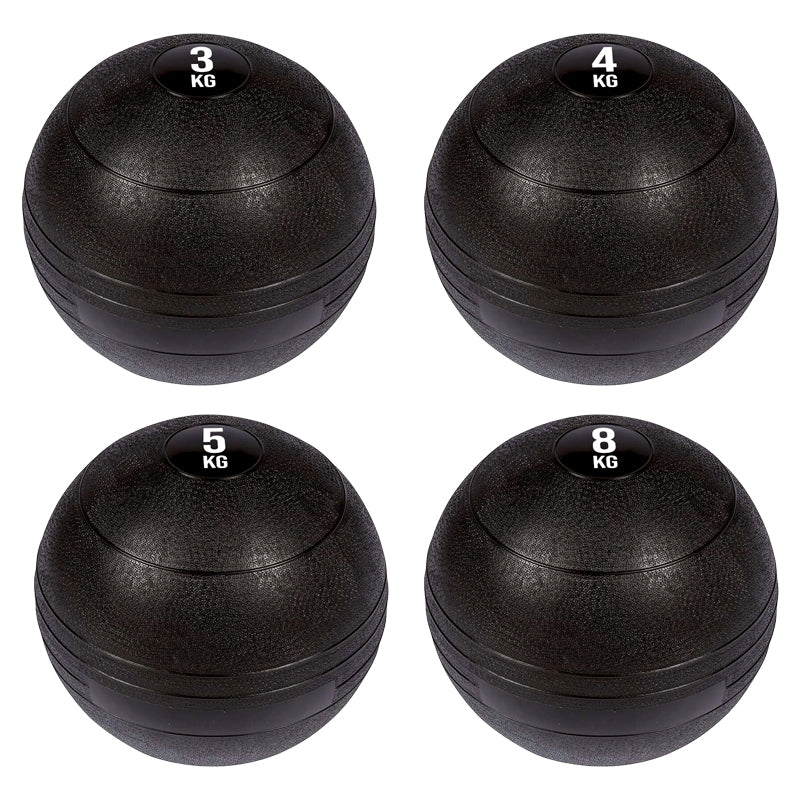 Heavy Duty Slam Balls - Professional Grade Rubber Medicine Ball for CrossFit, Strength Training, Core Workouts - Dead Weight Ball with Textured Grip Surface - Available in Multiple Weights 3KG to 25KG