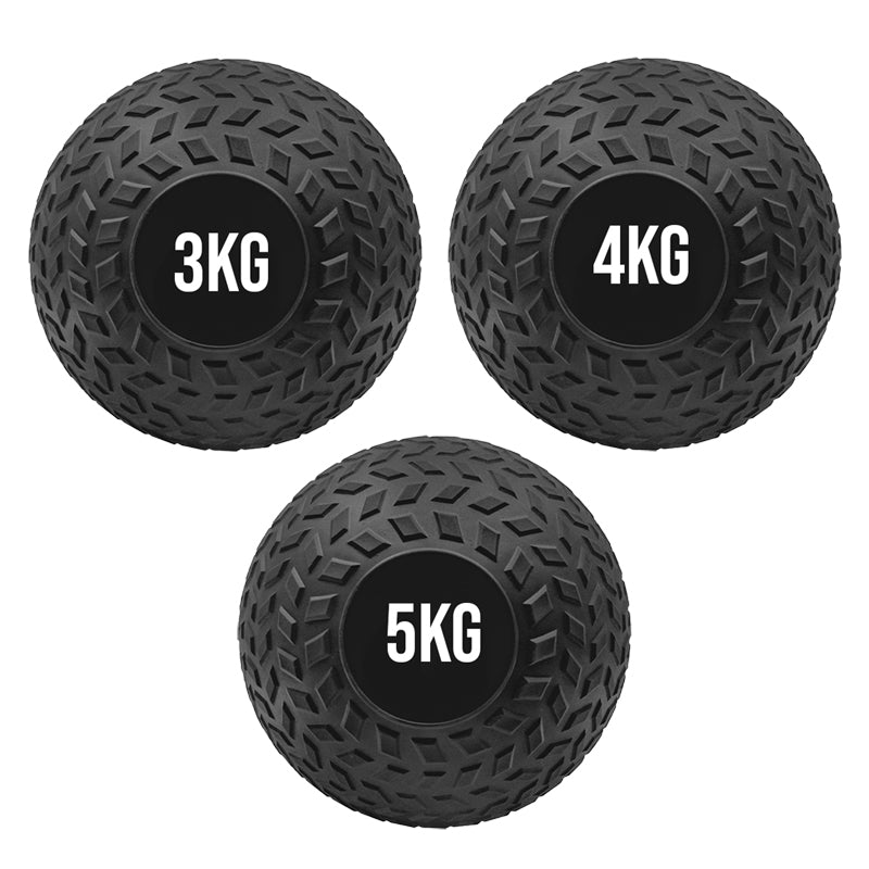 Professional Treaded Slam Balls - Heavy Duty Non-Bounce Medicine Balls for High-Intensity Power Training - Textured Grip Weighted Exercise Balls for Core Strength and Conditioning - Multiple Weight