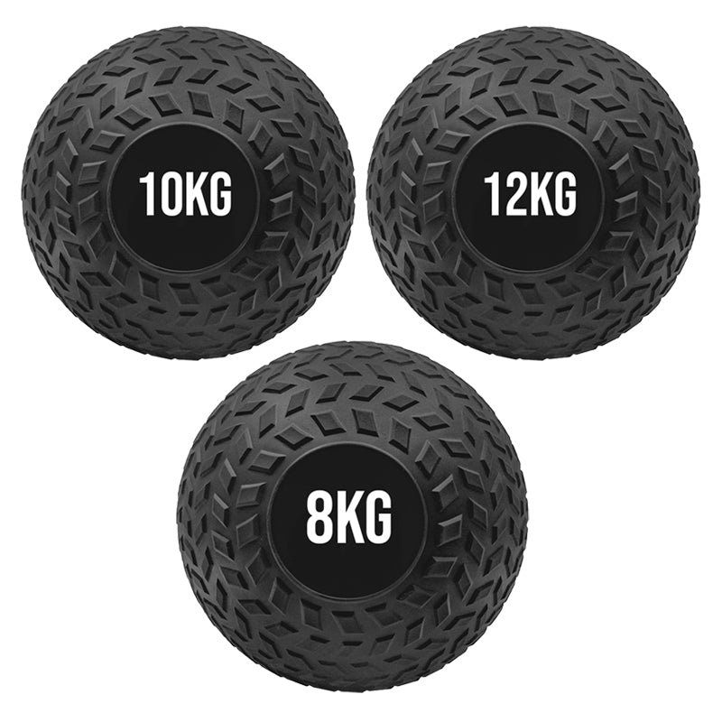 Professional Treaded Slam Balls - Heavy Duty Non-Bounce Medicine Balls for High-Intensity Power Training - Textured Grip Weighted Exercise Balls for Core Strength and Conditioning - Multiple Weight
