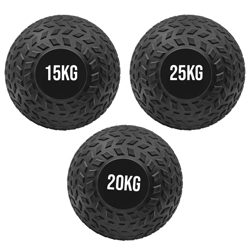 Professional Treaded Slam Balls - Heavy Duty Non-Bounce Medicine Balls for High-Intensity Power Training - Textured Grip Weighted Exercise Balls for Core Strength and Conditioning - Multiple Weight