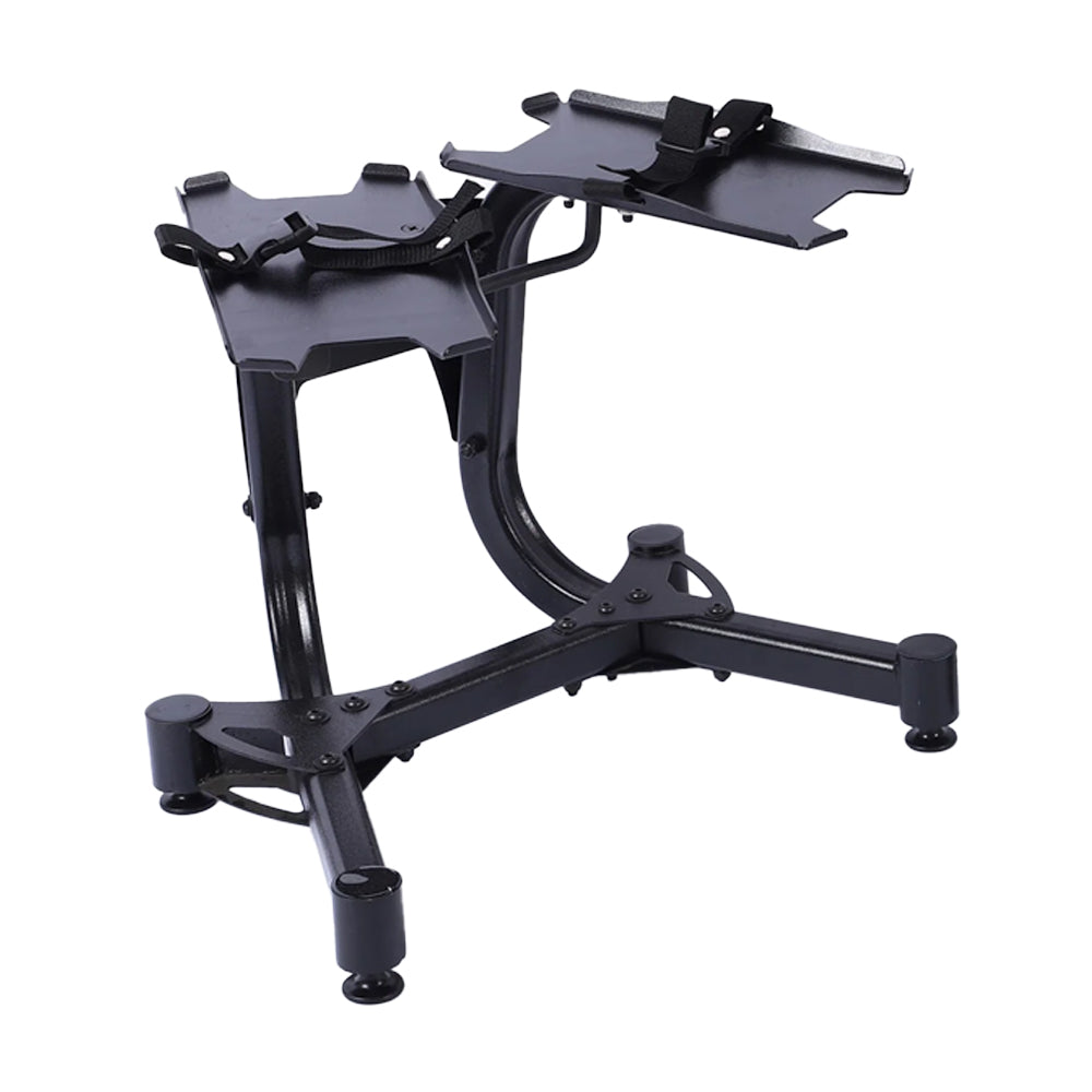 Premium Adjustable Dumbbell Stand - Heavy-Duty Steel Frame with Secure Weight Belt