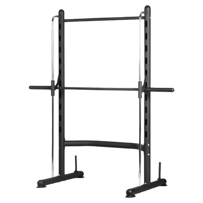 Smith Machine Squat Rack with Pull-Up Bar - Adjustable Home Gym Strength Station for Professional Workouts - 550 LBS Weight Capacity - Premium Steel Construction - Complete Training Solution