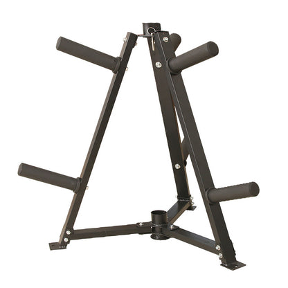 Heavy-Duty Vertical Weight Disc & Dumbbell Rack - 300kg Capacity Storage Stand - Space-Saving Organiser for Home Gym - 6 Fasten Clamps for 5cm Plates and Dumbbells - Compact Exercise Equipment