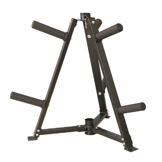 Heavy-Duty Vertical Weight Disc & Dumbbell Rack - 300kg Capacity Storage Stand - Space-Saving Organiser for Home Gym - 6 Fasten Clamps for 5cm Plates and Dumbbells - Compact Exercise Equipment