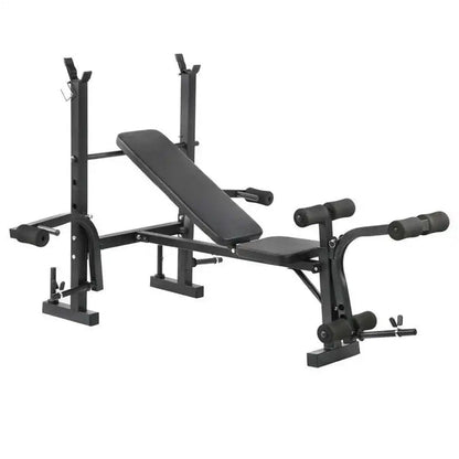 All-in-One Adjustable Multi Bench with Squat Rack, Preacher Curl, Leg Developer & Butterfly Arms – Heavy Duty Home Gym Weight Bench for Full-Body Strength Training