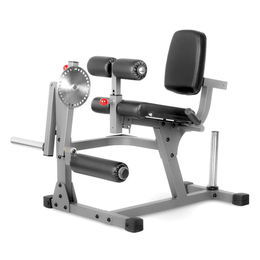 Pro-Grade Leg Extension & Curl Machine - Adjustable Dual Function Home Gym Equipment for Complete Quadriceps and Hamstring Development - Heavy-Duty Steel Frame with Cushioned Padding - Compact Design