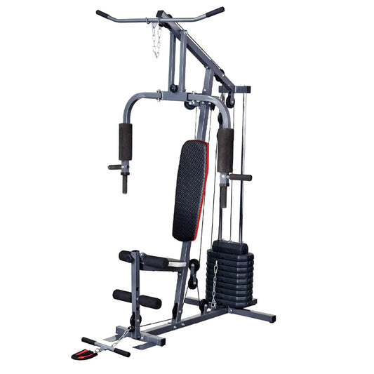 Essential Multi Gym Machine with 45kg/66kg Weight Stack - Complete Home Workout System for Full Body Strength Training - Compact Fitness Station with Multiple Exercise Functions - Professional Grade