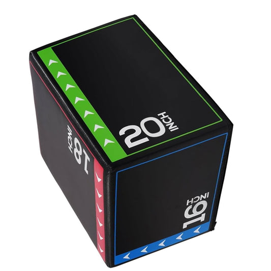 3-in-1 Soft Plyometric Jump Box - Premium Non-Slip Design for CrossFit Training - Shock-Absorbing Foam Core - Multiple Heights for Versatile Workouts - Ideal for Home Gym & Professional Use