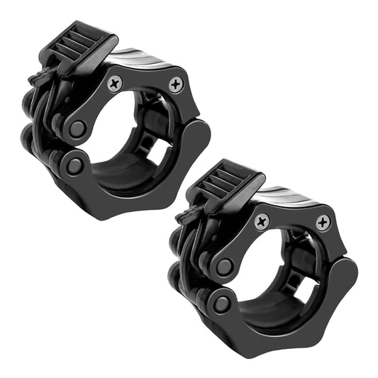 Professional Olympic Barbell Collars 2" – Heavy Duty Quick Release Weight Clamps for Secure Plate Locking – Premium ABS Construction Weightlifting Clips – No-Slip Design for CrossFit, Powerlifting and Strength Training.