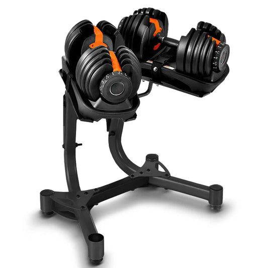 24kg Adjustable Dumbbell 15-in-1 Smart Weight System with Quick Dial Technology - Space-Saving Home Gym Equipment for Complete Strength Training - Multiple Weight Settings from  to 24kg - Non-Slip
