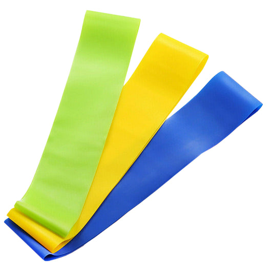 Premium Resistance Band Light Set - Complete 5 Level System for Strength Training, Stretching & Yoga - Natural Latex Loop Bands with Carrying Case - Portable Home Workout Equipment for All Fitness