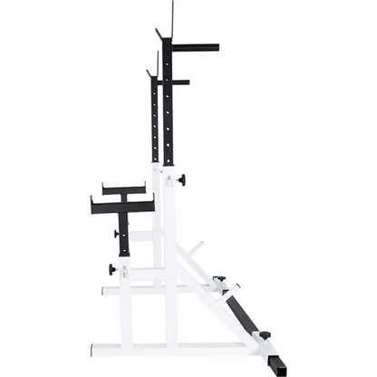 White and black metal frame on a white background