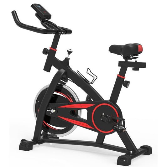 Pro Magnetic Exercise Bike for Home Fitness – Indoor Cycling Stationary Bike with LCD Display, 8kg Flywheel, Silent Belt Drive, Adjustable Seat & Handlebar – Comfortable Cardio Cycling with Tablet Mount for Virtual Workouts or Entertainment