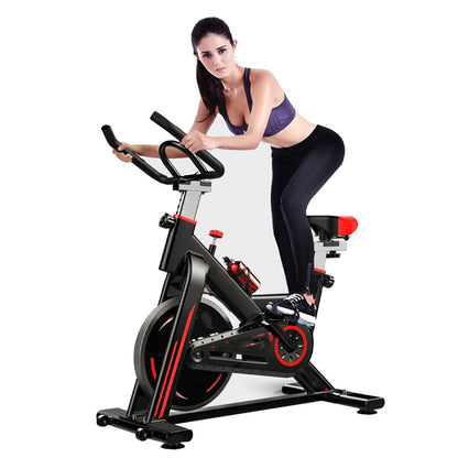 Pro Magnetic Exercise Bike for Home Fitness – Indoor Cycling Stationary Bike with LCD Display, 8kg Flywheel, Silent Belt Drive, Adjustable Seat & Handlebar – Comfortable Cardio Cycling with Tablet Mount for Virtual Workouts or Entertainment