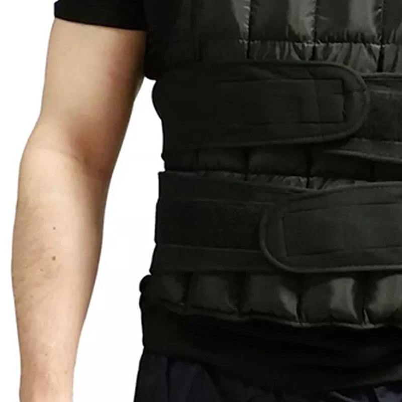Adjustable Weighted Vest 10-20kg With Removable Weight Bags - Premium Resistance Training Vest For Running, HIIT, Strength Training - Full Body Workout Equipment For Men and Women - 38 Separate Weight