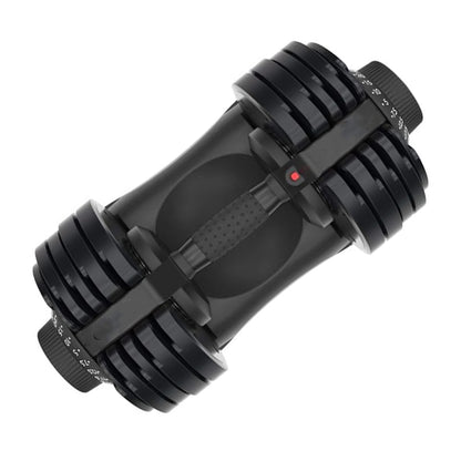 32.5kg Adjustable Dumbbell – 12-in-1 Quick Select Weight | 5kg–32.5kg Increments, Space-Saving Strength Training Equipment with Safety Lock & ABS Base for Home Gym