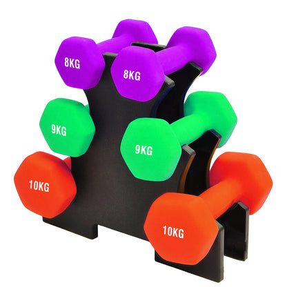 Premium 3 or 5-Tier Neoprene Dumbbell Tree Rack Stand - Heavy-Duty Home Gym Weight Storage Solution - Compact Space-Saving Design - Perfect for Neoprene & Vinyl Dumbbells - Sturdy Steel Construction