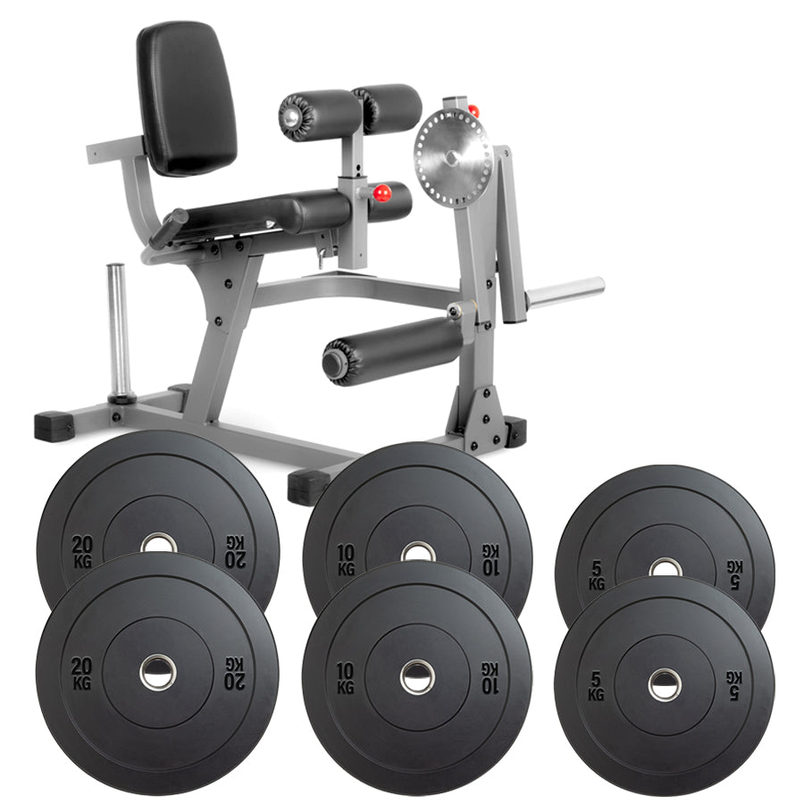 Pro-Grade Leg Extension & Curl Machine - Adjustable Dual Function Home Gym Equipment for Complete Quadriceps and Hamstring Development - Heavy-Duty Steel Frame with Cushioned Padding - Compact Design
