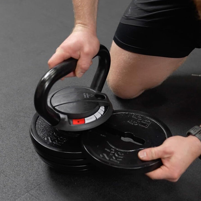 Professional Adjustable Kettlebell  - 7-in-1 Weight Training System with Quick-Lock Mechanism - Heavy-Duty Construction - Comfortable Grip Design - Space-Saving Home Gym Essential