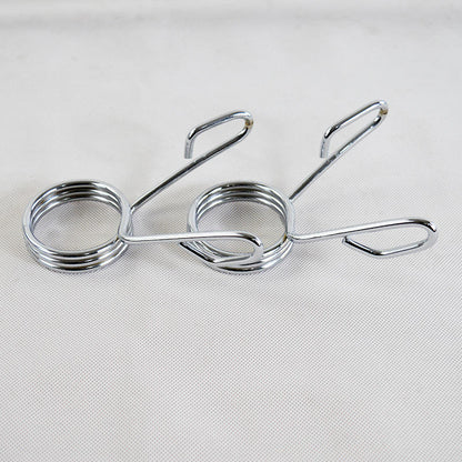Olympic 2" Spring Collars - Solid Chrome-Finished Barbell Dumbbell Clips for 50mm Weight Bars - Tight Grip Fit Clamps Engineered for Weightlifting Powerlifting Strength Training