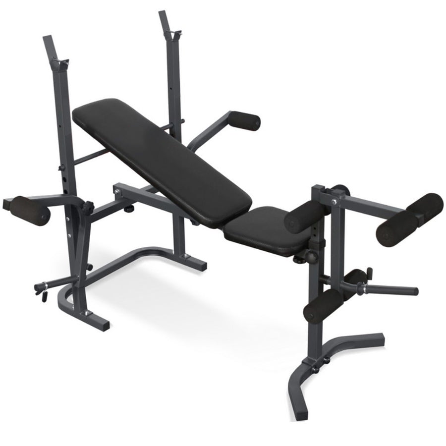 All-in-One Adjustable Multi Bench with Squat Rack, Preacher Curl, Leg Developer & Butterfly Arms – Heavy Duty Home Gym Weight Bench for Full-Body Strength Training
