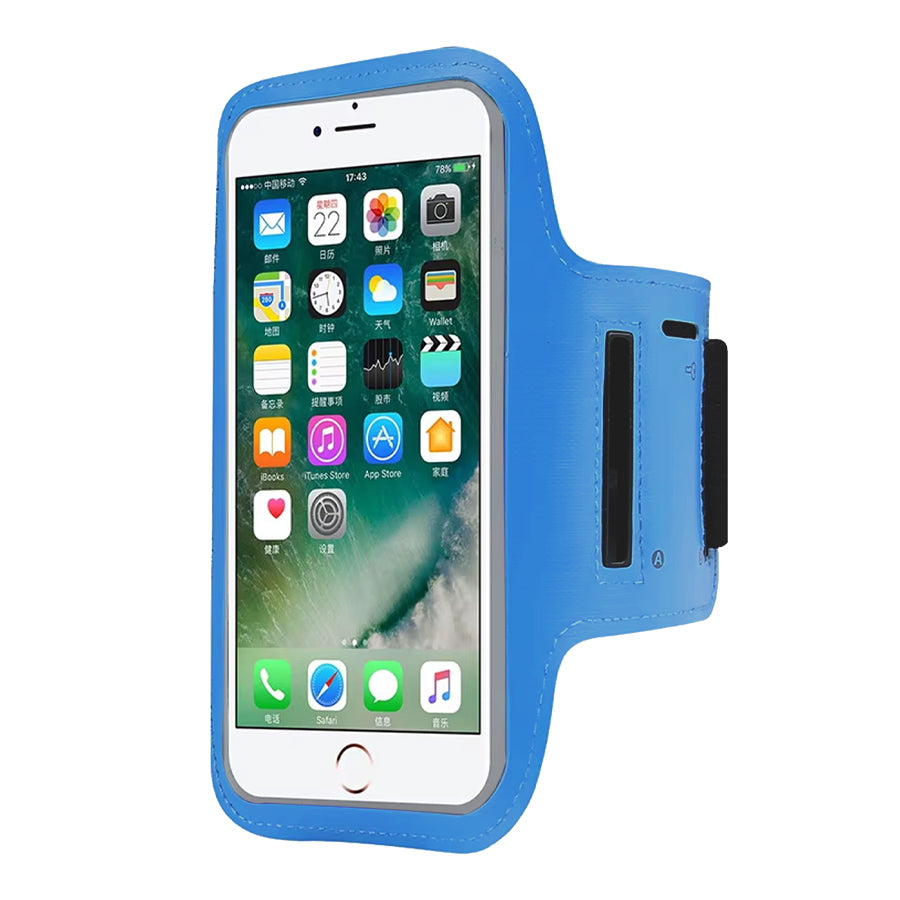 Premium Sports Armband Phone Holder - Adjustable Running Exercise Arm Band with Card Slot - Water Resistant Cell Phone Case for iPhone 16 Pro, Samsung Galaxy - Secure & Touchscreen Compatible