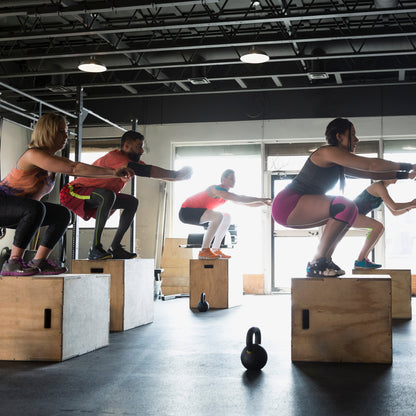 Professional 3-in-1 Wooden Plyometric Jump Box - Multi-Height Training Platform for Box Jumps, Step Ups and Strength Training - Versatile Fitness Equipment for Home and Commercial Gyms