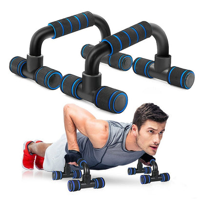 Pushup Bar Handles Set – Foam Grip Press Up Stands for Men & Women | Home Workout Bars for Chest, Arm & Core | Stable & Lightweight Exercise Equipment