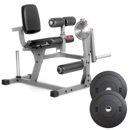 Pro-Grade Leg Extension & Curl Machine - Adjustable Dual Function Home Gym Equipment for Complete Quadriceps and Hamstring Development - Heavy-Duty Steel Frame with Cushioned Padding - Compact Design