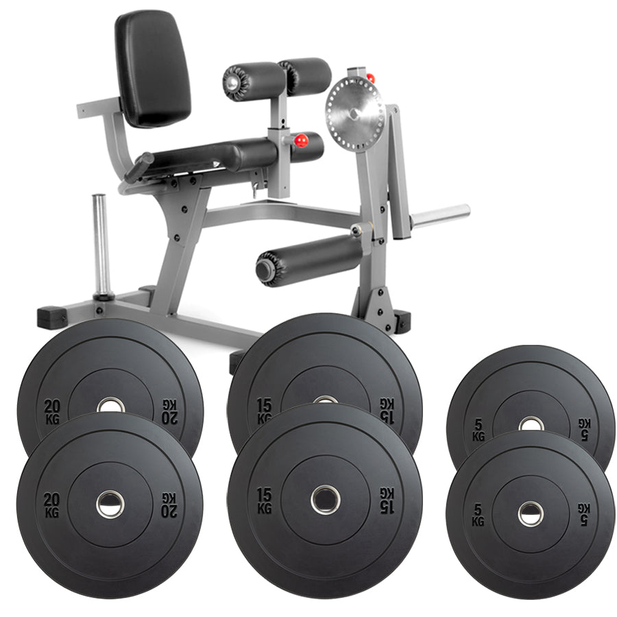 Pro-Grade Leg Extension & Curl Machine - Adjustable Dual Function Home Gym Equipment for Complete Quadriceps and Hamstring Development - Heavy-Duty Steel Frame with Cushioned Padding - Compact Design