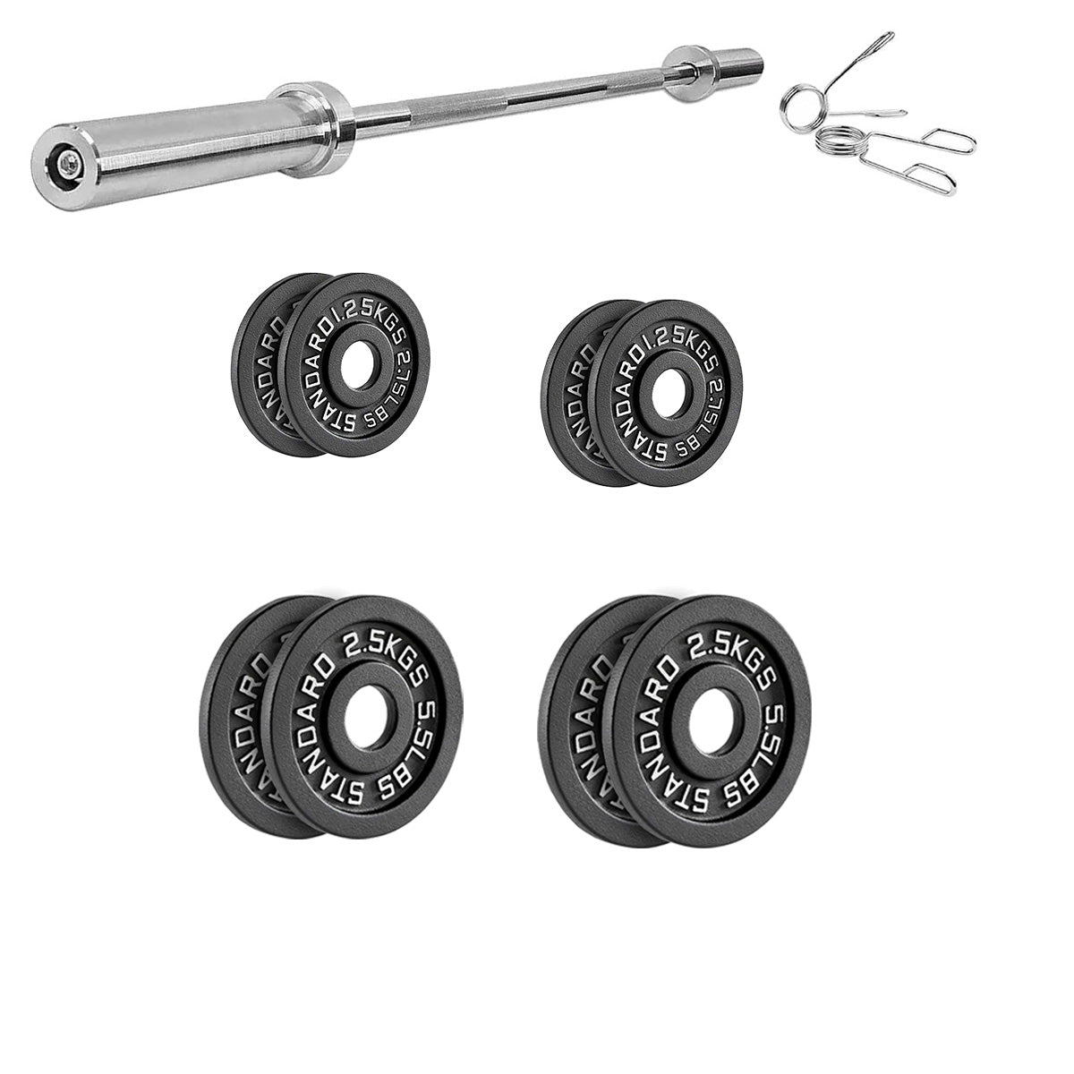 Professional Cast Iron Weight Plates - Comprehensive Range for Strength Training - Available in Pairs & Complete Sets - Barbell & Dumbbell Compatible - Durable, Long-lasting Gym Performance