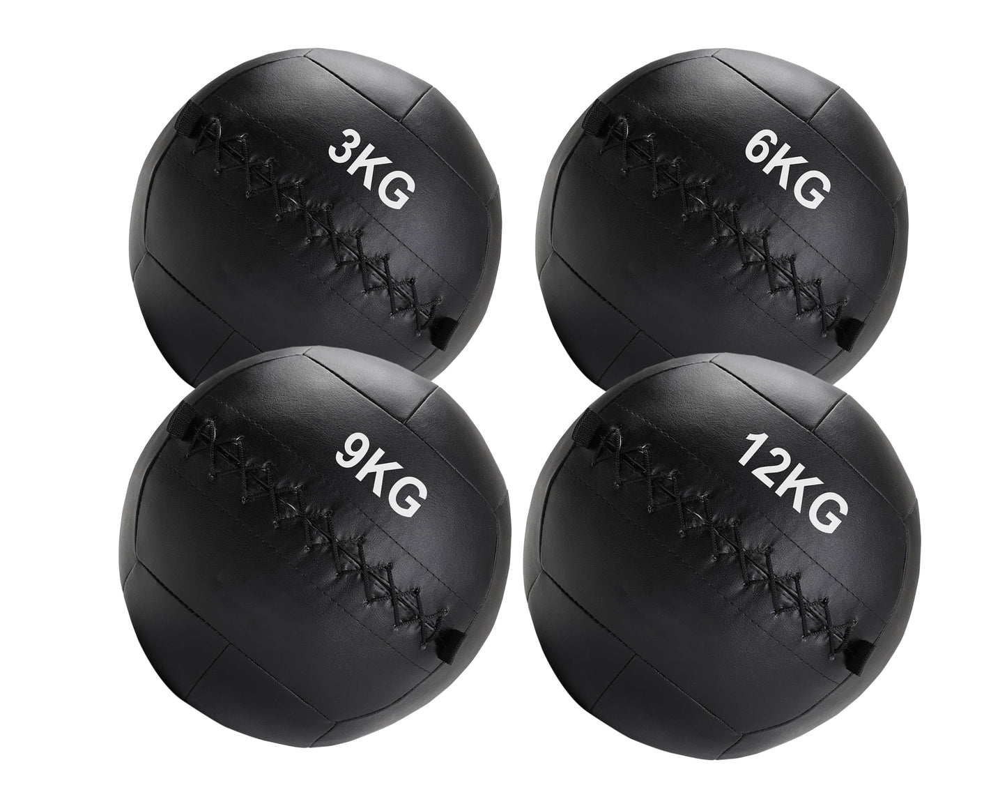 Professional Grade Wall Balls 3kg-12kg - High Performance Medicine Ball for CrossFit Workouts, Core Training & Full Body Conditioning - Durable Textured Vinyl Cover - No-Bounce Impact - Multiple