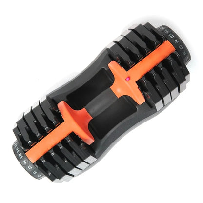 Black and orange adjustable resistance band on a white background