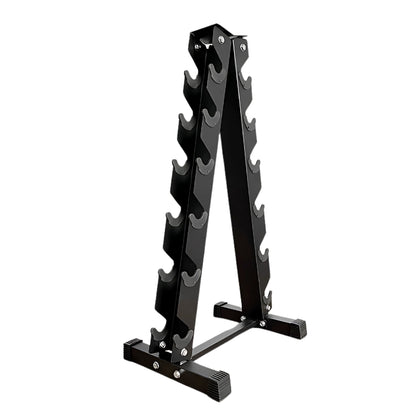 Round Hex Dumbbells with Anti-Roll Design - Premium Rubber-Coated Heads and Knurled Grip Handles - Available as Singles, Pairs or Complete Sets with Optional Storage Rack - Professional Gym Quality