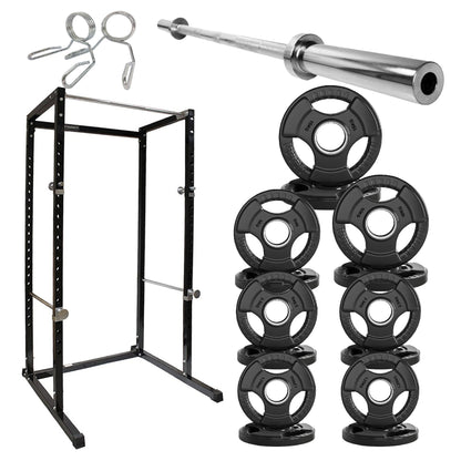 G100 Power Rack Heavy-Duty Adjustable Squat Cage - Professional Strength Training Station with Integrated Pull-Up Bar - Reinforced Steel Construction for Maximum Stability - Customizable Workout Setup