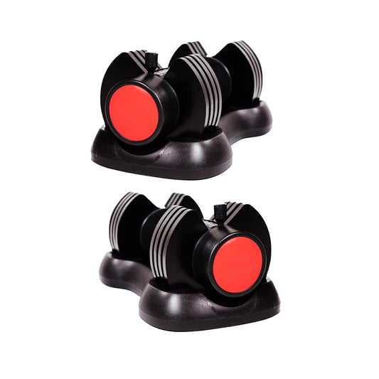 12.5kg Adjustable Dumbbell – 5-in-1 Quick Dial Weight | 2.5kg to 12.5kg Increments, Space-Saving Home Gym Fitness Equipment with ABS Base & Safety Lock