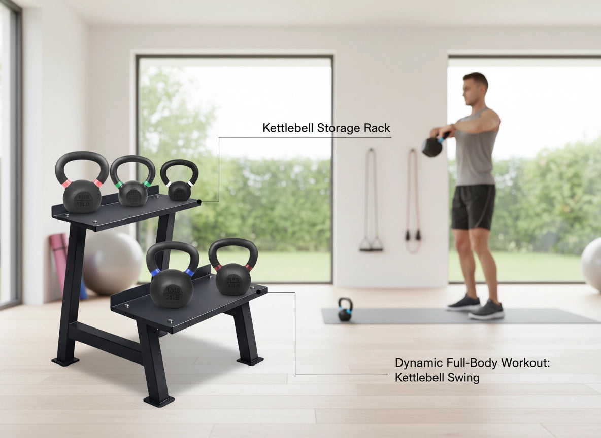 Commercial Kettlebell Half Rack | Gym & Equipment UK – Gym and Equipment