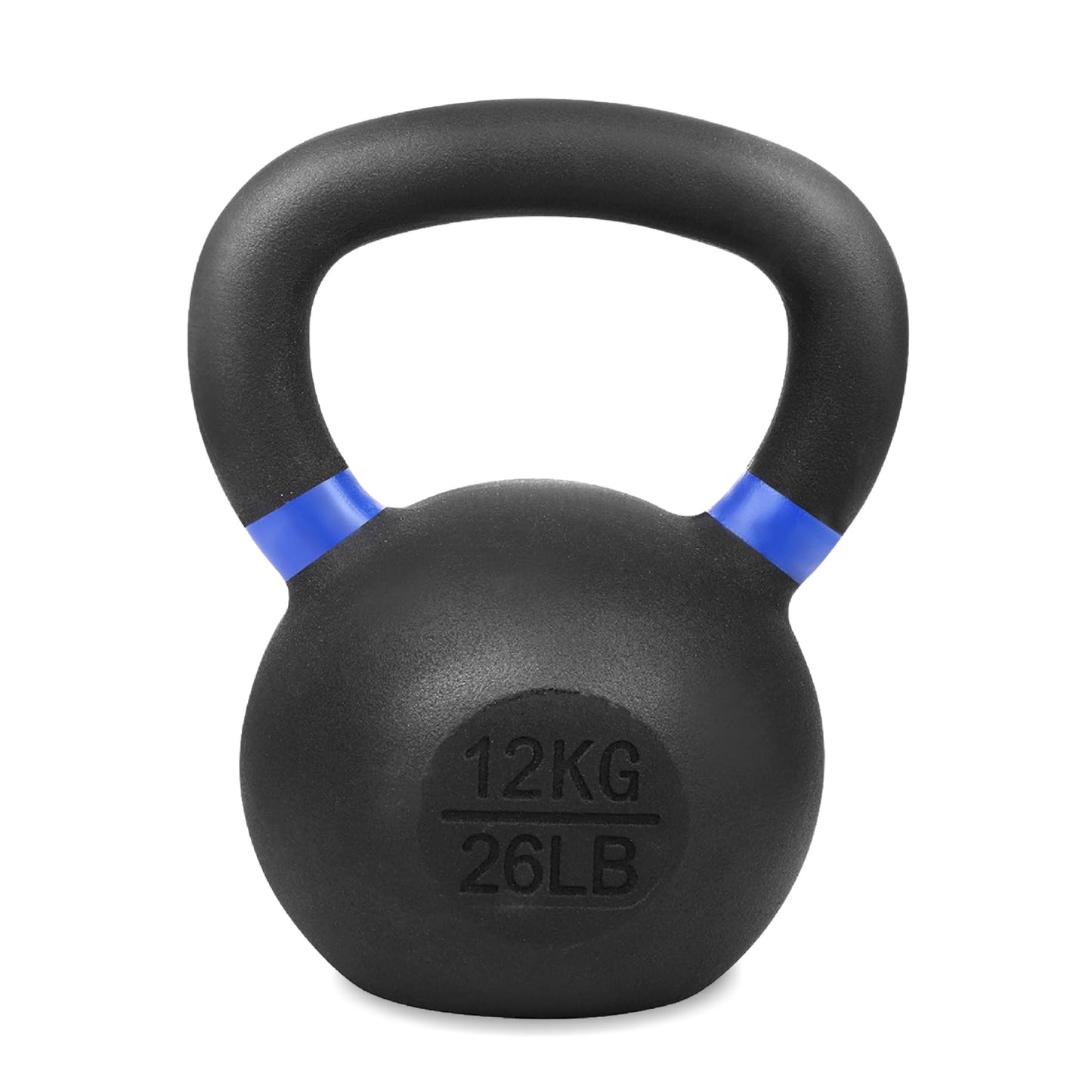 Cast Iron Kettlebells - Premium Solid Construction with Textured Wide Grip Handle - Multiple Weight Options for Strength Training, CrossFit, HIIT Workouts - Durable Home Gym Fitness Equipment for Full