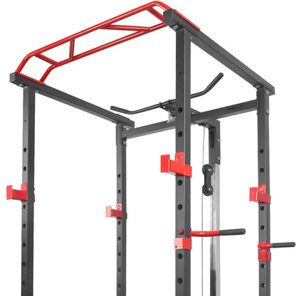 Power Multi Cage with Integrated Cable Pulley System on a white background
