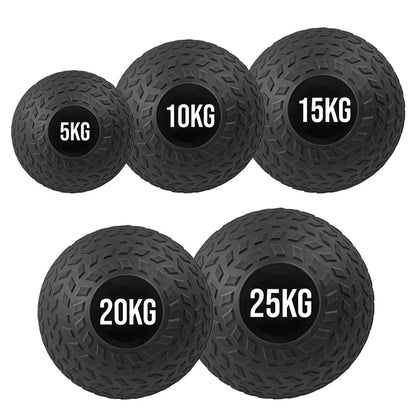Set of black weighted balls with labeled weights on a white background