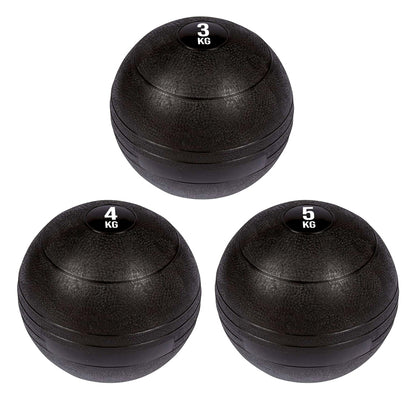 Heavy Duty Slam Balls - Professional Grade Rubber Medicine Ball for CrossFit, Strength Training, Core Workouts - Dead Weight Ball with Textured Grip Surface - Available in Multiple Weights 3KG to 25KG