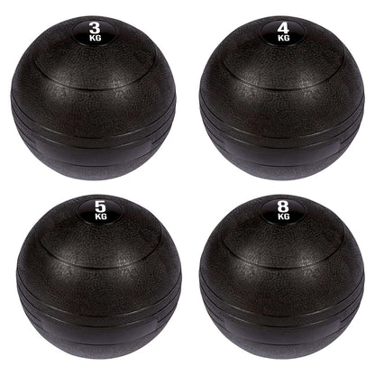 Heavy Duty Slam Balls - Professional Grade Rubber Medicine Ball for CrossFit, Strength Training, Core Workouts - Dead Weight Ball with Textured Grip Surface - Available in Multiple Weights 3KG to 25KG