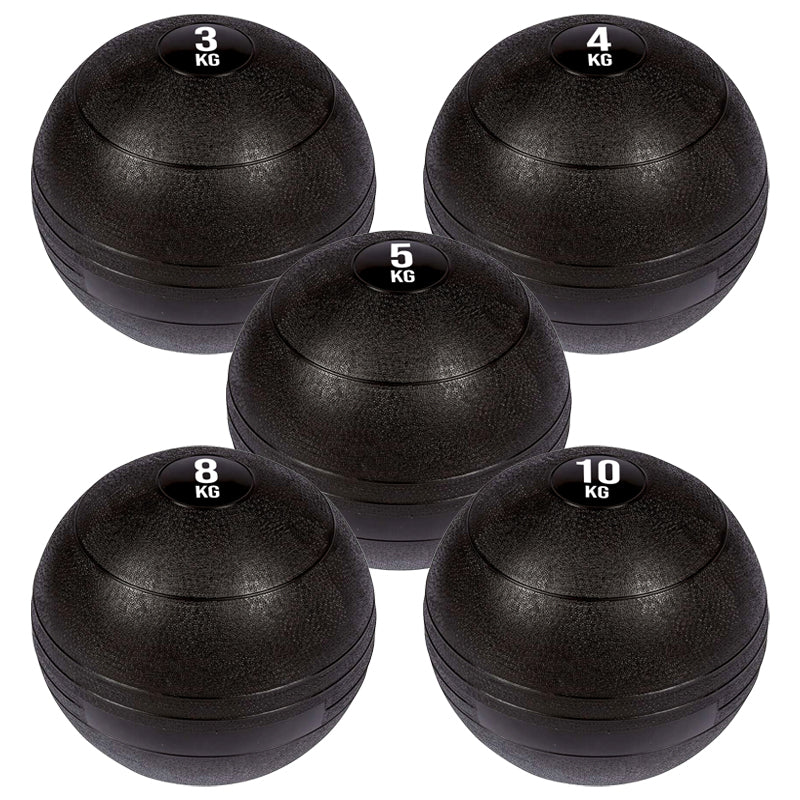 Heavy Duty Slam Balls - Professional Grade Rubber Medicine Ball for CrossFit, Strength Training, Core Workouts - Dead Weight Ball with Textured Grip Surface - Available in Multiple Weights 3KG to 25KG