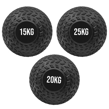 Professional Treaded Slam Balls - Heavy Duty Non-Bounce Medicine Balls for High-Intensity Power Training - Textured Grip Weighted Exercise Balls for Core Strength and Conditioning - Multiple Weight