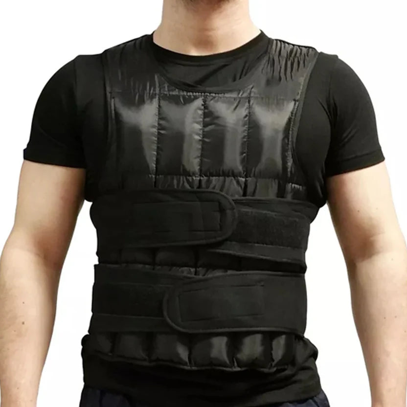 Adjustable Weighted Vest 10-20kg With Removable Weight Bags - Premium Resistance Training Vest For Running, HIIT, Strength Training - Full Body Workout Equipment For Men and Women - 38 Separate Weight